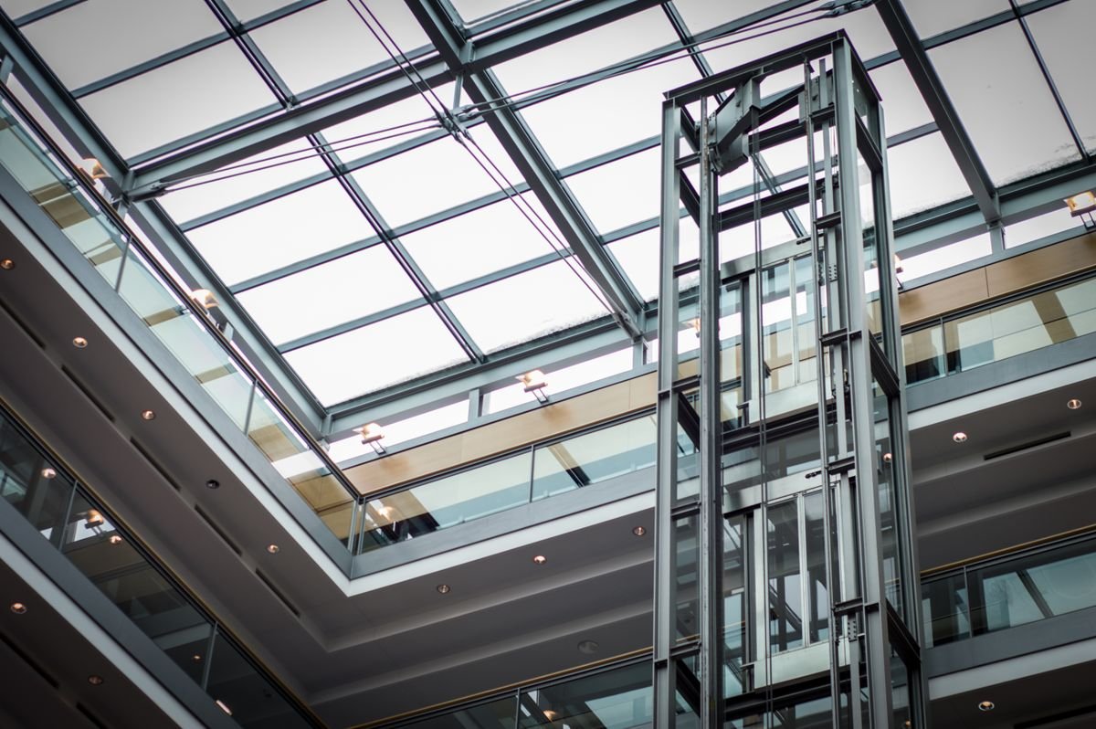Corporate Headquarters Panoramic Lift - Blue Area
